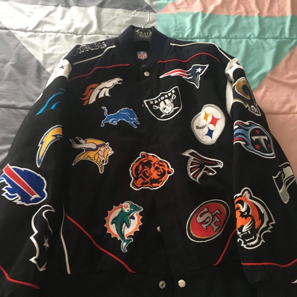 Nfl patch jacket size large